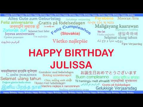 Julissa english pronunciation   Languages Idiomas - Happy Birthday