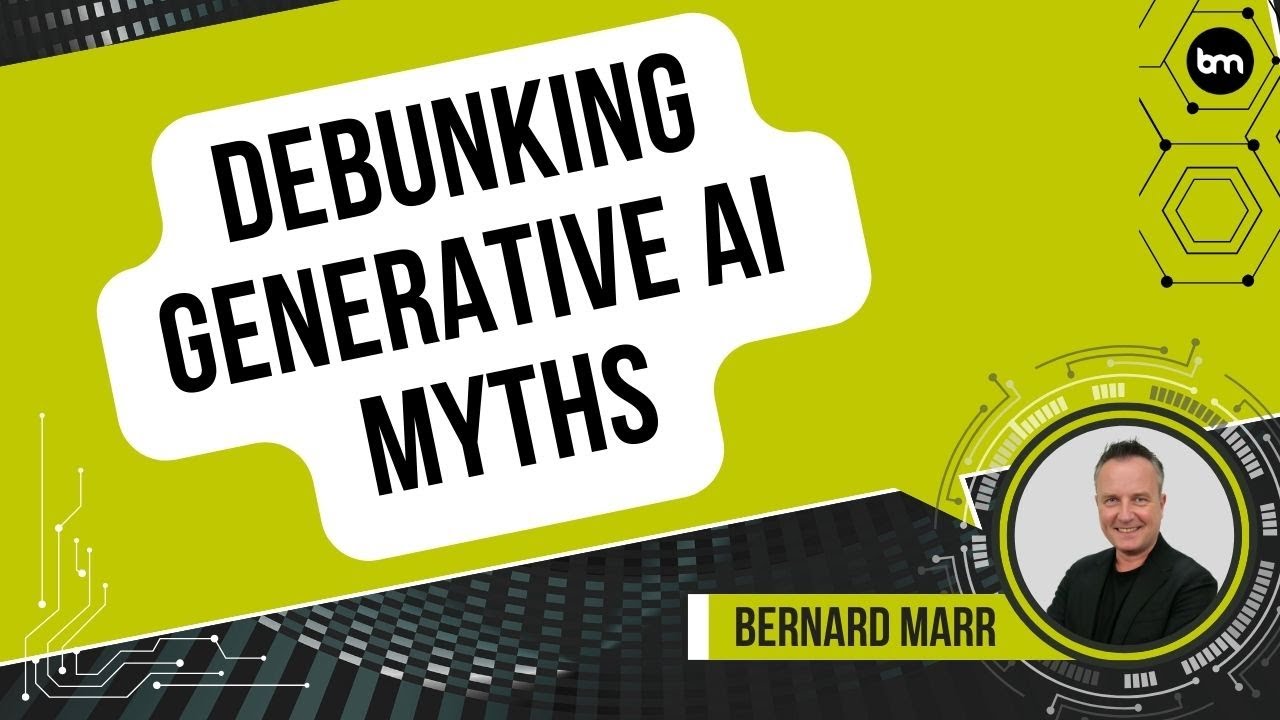 Debunking Generative AI Myths: Unveiling the Truth About Generative AI's Impact and Capabilities.