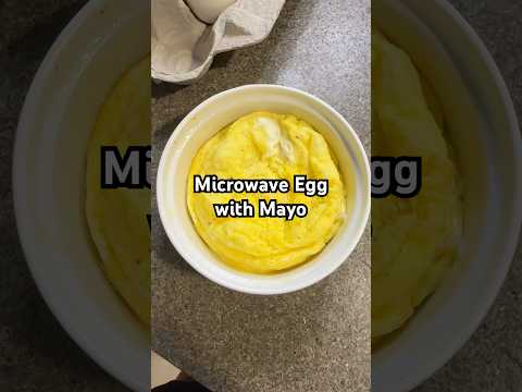 Microwave egg with mayo (the Chef José Andrés omelette) #easyrecipe