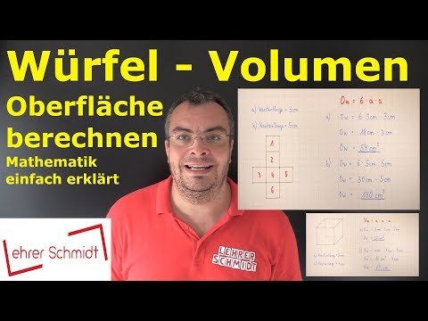 Cube - Calculating surface area and volume | Mathematics explained simply | Teacher Schmidt