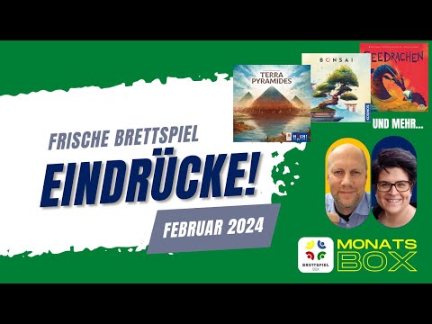 Monatsbox der Brettspielbox   Februar 2024   Brettspiele gespielt