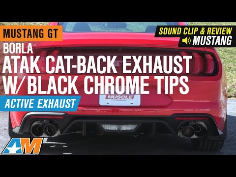 2018-2019 Mustang GT Borla ATAK Cat-Back Exhaust w/ Black Chrome Tips Sound Clip & Review