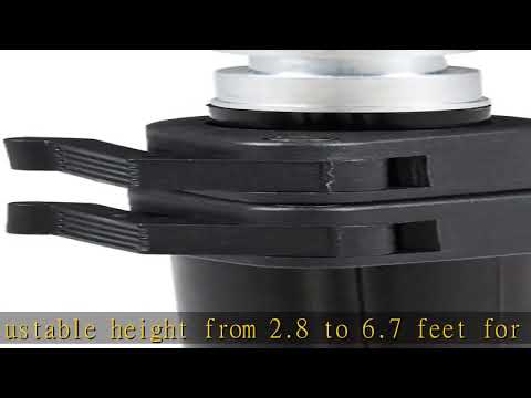 Amazon Basics Aluminum Light Photography Tripod Stand with Case - 2.8 - 6.7 Feet, Black