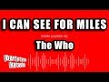 The Who - I Can See For Miles (Karaoke Version)
