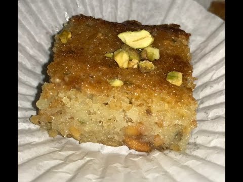 Algerian Bread Crumbs Cake - Khobz El Bey