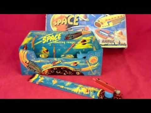 Codeg tin plate clockwork Space Shooting Range - rare