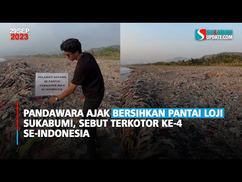 Pandawara Ajak Bersihkan Pantai Loji Sukabumi, Sebut Terkotor ke-4 se-Indonesia