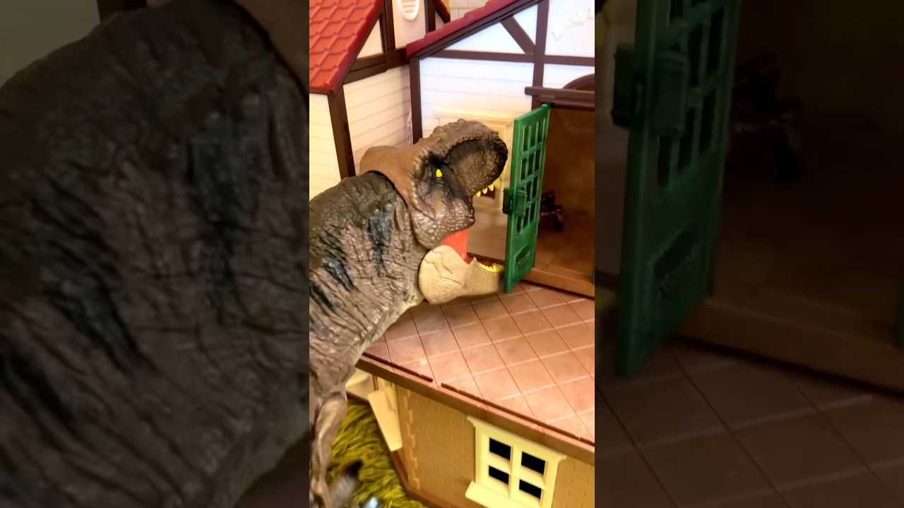 #shorts ジュラシックワールド ティラノサウルスが住宅を襲撃！ #jurassicworld