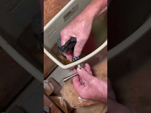 Part of a video titled How to replace your toilet handle - YouTube