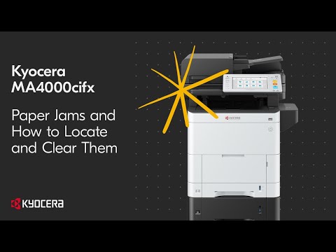 Kyocera MA3500cifx — устранение замятий бумаги