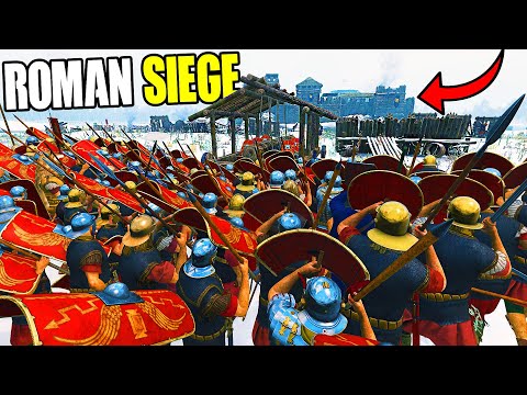 I Charge Roman Army in SIEGE of the CASTLE WALLS! - Bannerlord: Eagle Rising #4