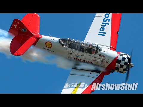 Aeroshell T-6 Texan Solo Aerobatics - Black Flag 2020