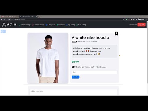 Project2 Commerce Cs50’s Web Programming With Python And Javascript