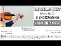 Free Sheet || The Second Waltz - Shostakovich || Violin Sheet Music