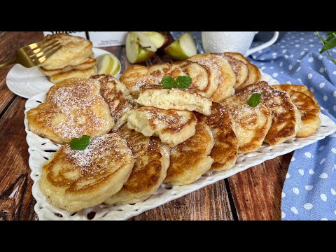 🍎🍏 Yeast pancakes with apples 🍎🍏