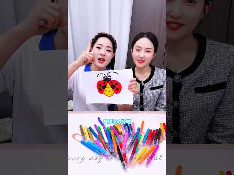 🐞🎨 رمت أمي جميع أقلام التلوين، ثم أصبحت أجمل دعسوقة على الإطلاق! 😍🌈 #shorts