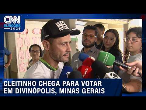 Cleitinho Azevedo, governador eleito de MG, vota em Divinópolis neste domingo (25) | CNN ELEIÇÕES