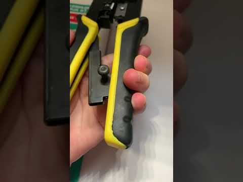 RJ45 Ethernet Crimping Tool for RJ-11, 6P/RJ-12, 8P/RJ-45 Crimp, Cut and Strip