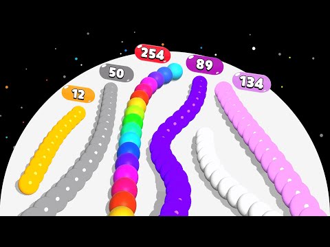 Max Level Snake Balls! - SNAKE COLOR 3D (Colorful ASMR Gameplay) #gameluctus #snakegame