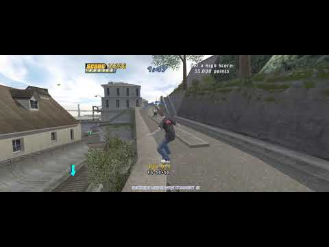 Tony Hawk's Pro Skater 4 Alcatraz Get A High Score 55,000 Points (PC) 3440x1440 (No Commentary)