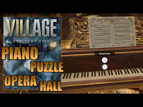 Resident Evil Village - Piano Puzzle Solution in Opera Hall Opera Hall (Castle) Location