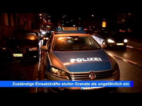 Granate aus dem 1.Weltkrieg im Kellerraum in Osnabrück entdeckt