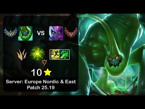 Zac Jungle vs Evelynn - EUNE Challenger - Patch 25.19