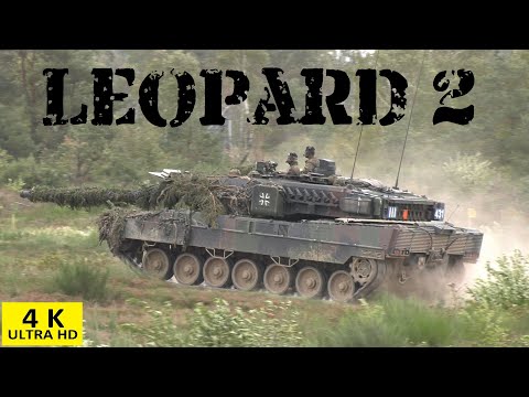 Kampfpanzer Leopard 2 im Angriff