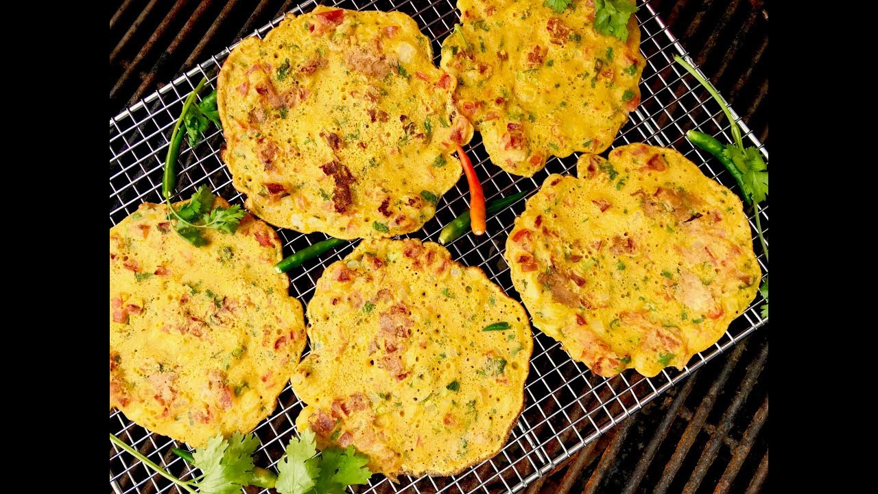 Besan ka Cheela (Spiced Chickpea Pancakes) - YouTube