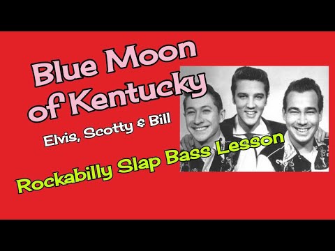 Rockabilly Slap Bass Lesson - Blue Moon Of Kentucky