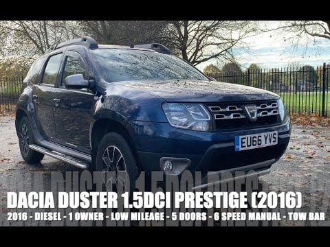 DACIA DUSTER 1.5 dCi PRESTIGE (2016) LONG MOT, 1 OWNER, LOW MILEAGE, SATNAV, £30 ROAD TAX, TOW BAR