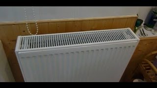 How to change a small central heating radiator for a larger one.Get more heat.