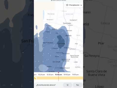Aviso de Tormenta eléctrica para Santa Fe, Rosario, San Francisco, Cordoba y Buenos Aires