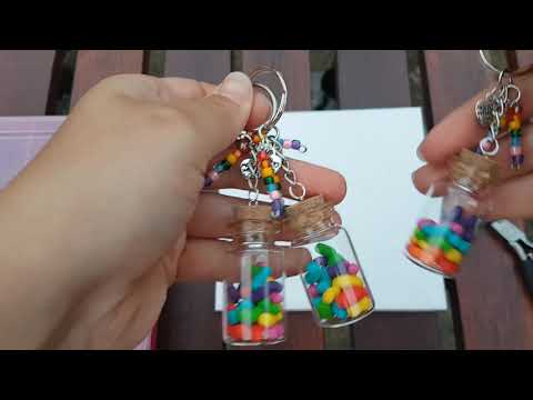 Making polymer Clay Jelly beans In A Jar keyring