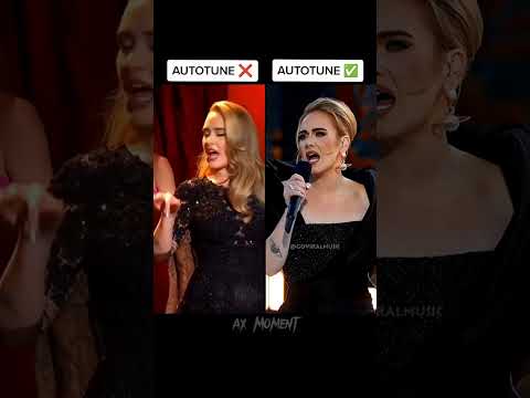 Adele🍷❤️Autotune vs no autotune (original video)#adele #autotune