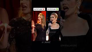 Download lagu Adele🍷❤️Autotune vs no autotune (original video)#adele #autotune mp3
