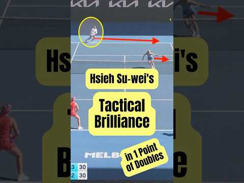Hsieh Su-wei's Tactical Brilliance in 1 Point of Doubles | #tennis #doubles