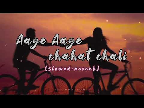 Aage Aage chahat chali✨☺️💗[slowed+reverb] #lofi#bollywood #90severgreen #uditnarayan