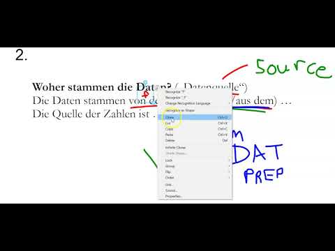 Eine Beschreibung einer Grafik - How to Describe a Graph in German