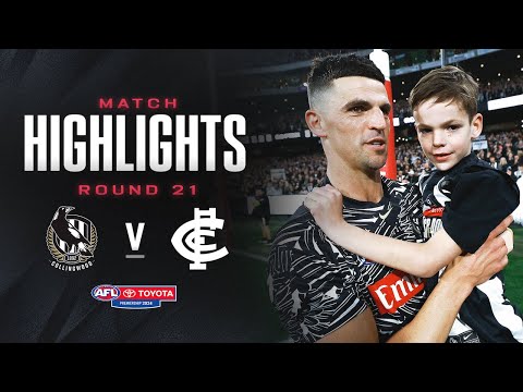 Collingwood v Carlton Highlights | Round 21, 2024 | AFL