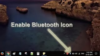 How to show/hide Bluetooth or other icons in bottom icons tray-Windows 10