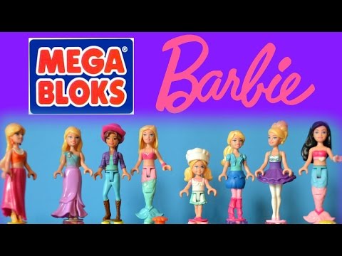 Barbie Mega Bloks Mini Fashion Figures Unboxing Ballerina Barbie Dance Recital Video