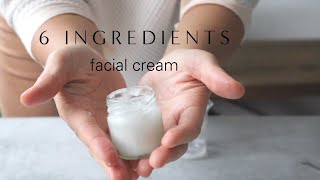 How to make a basic facial cream or lotion with just 6 ingredients | DIY moisturizer recipe