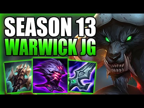 HOW TO PLAY WARWICK JUNGLE IN S13 & CARRY THE GAME 1v9! - Best Build/Runes Guide League of Legends