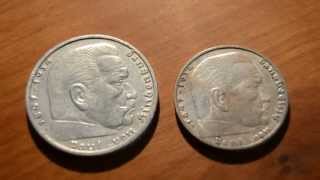preview picture of video 'German Reichsmark - 5 RM - Silver Coin - Garnisionskirche - Paul von Hindenburg - Silver Update 2013'