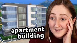 i built an entire apartment building in the sims