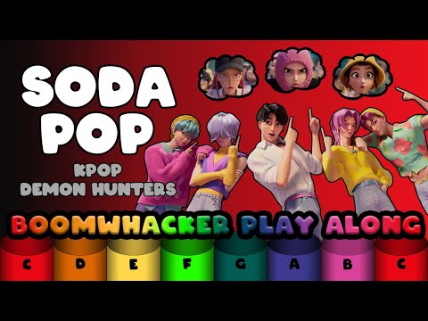 Soda Pop (KPop Demon Hunters) - Boomwhacker Play Along [Easy]