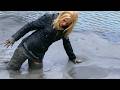 Paige Quicksand 04 Leather And High Heel Boots In Mud Pit