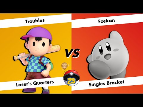 Central Colosseum 23 - Loser's Quarters - Troubles (Ness) vs Fzekan (Kirby)