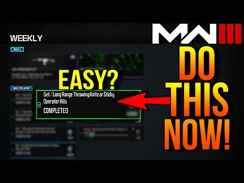 *FAST* How To Get 2 LONG RANGE Throwing Knife/Sticky Kills in MW3